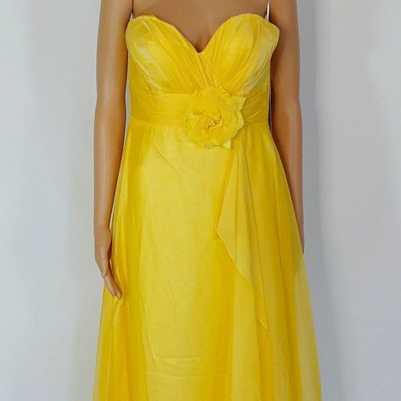 NWT Alyce Style 35640 A-Line Formal Gown in Yellow - Picture 1 of 5